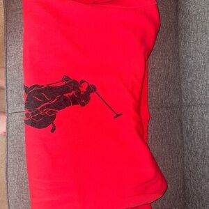 Ralph Lauren Red Sweatshirt with Black Logo